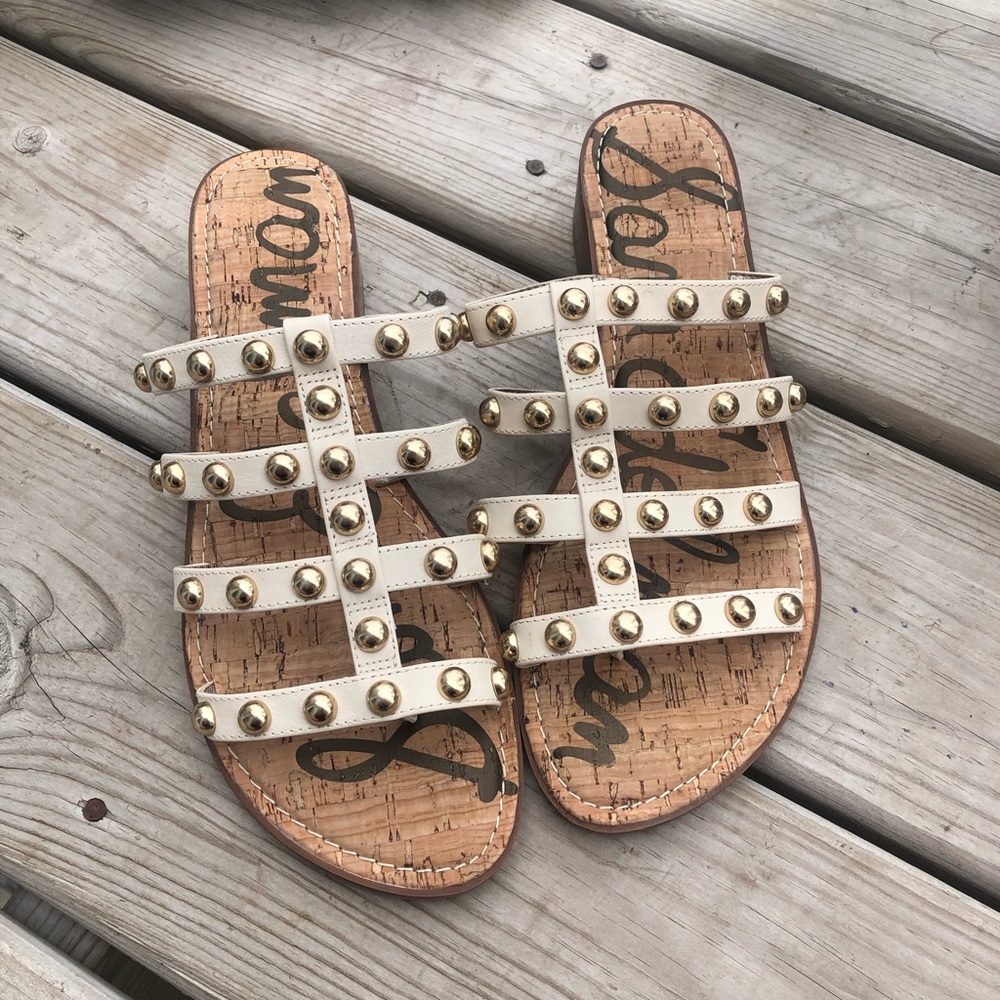 Sam Edelman Studded Heeled Slide Sandals